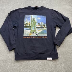 Diamond Supply Co. Navy Sweatshirt with New York Graphic